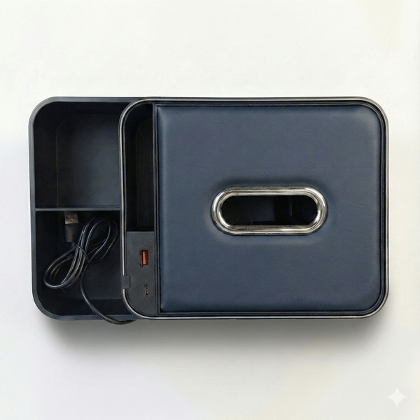 Multifunctional RGB Ambient Light Armrest Tissue Box