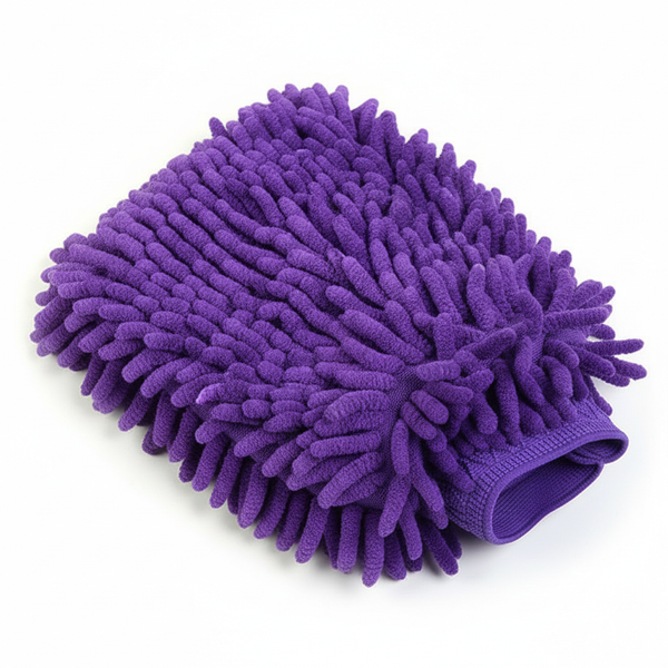 Purple Microfiber Wash Mitts