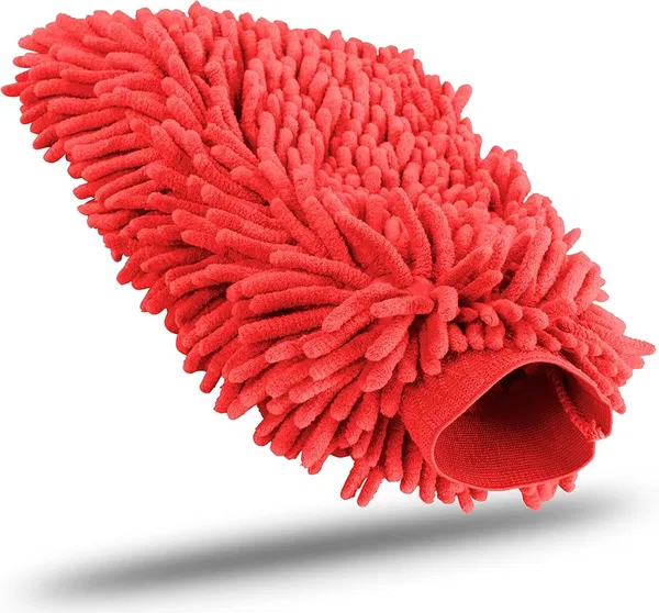 Red Microfiber Wash Mitts
