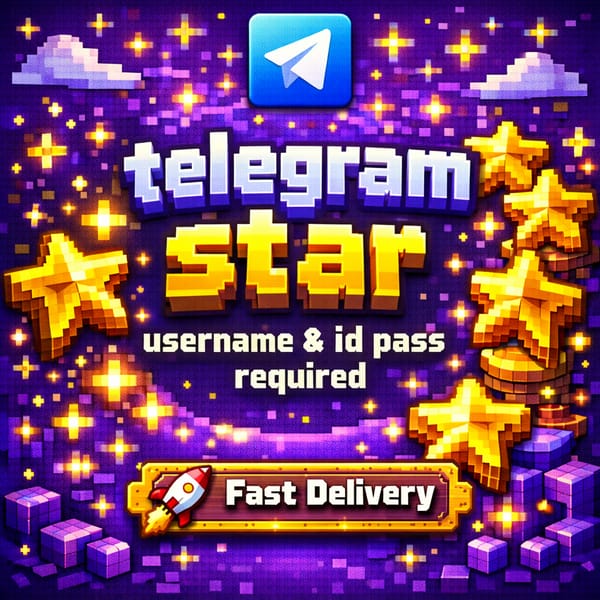 Telegram Stars - Username & ID Required