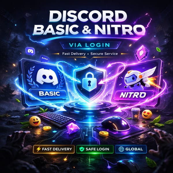 Discord Basic & Nitro - Via Login Access