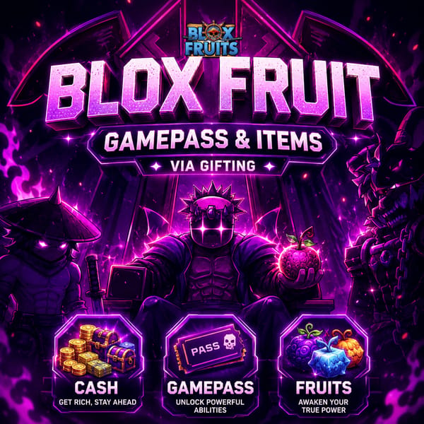 Blox fruit items - via Gifting