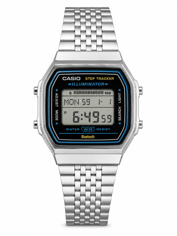 CASIO VINTAGE DIGITAL TRACKER BLACK DIAL