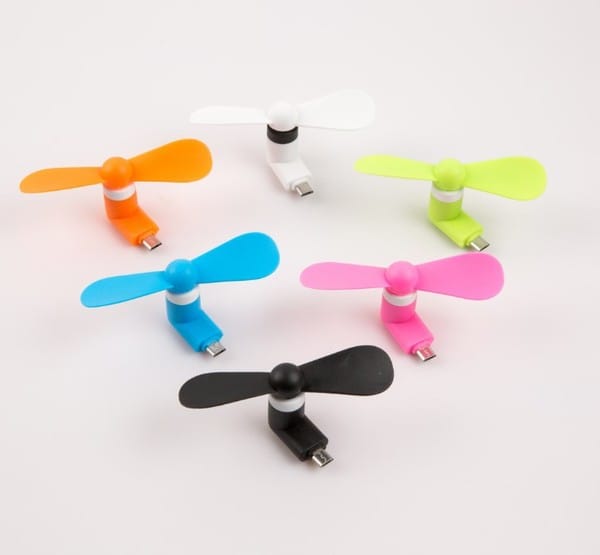 3-in-1 Mini USB Mobile Fan – Type-C, Android & V8 Portable Handheld Cooling Fan for Smartphones