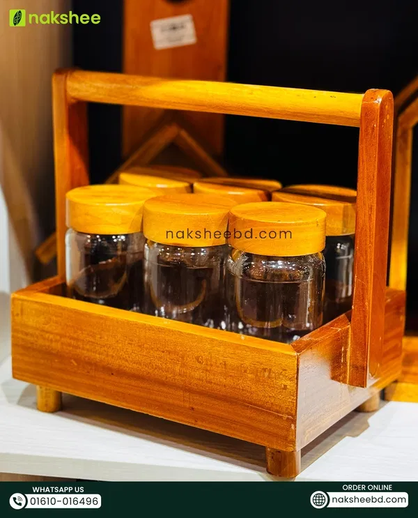 6 Pcs Jar set mehegoni (Lacquer Polish)