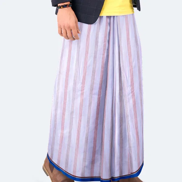 Alif Lavender Shade Stripe Lungi