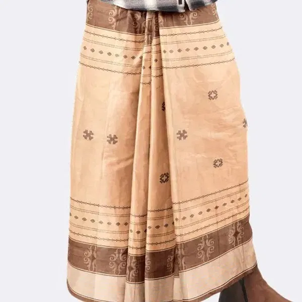 Alif Beige Chocolate Classic Lungi