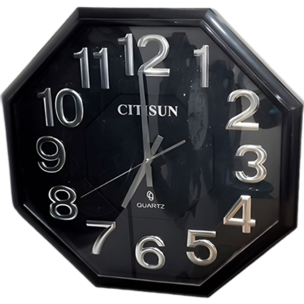 Citisun Analog Wall Clock Black Citisun 4B7