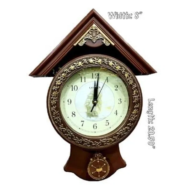 Citisun Wall Clock - Black - Citisun 48P Brown