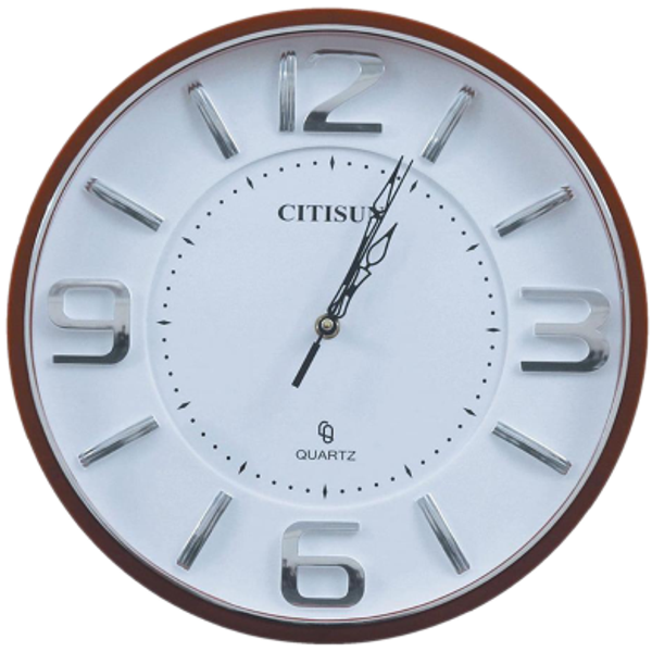 Citisun Wall Clock - Brown and White - Citisun 50