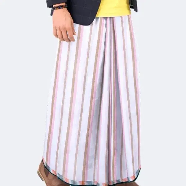 Alif Pastel Stripe Classic Lungi