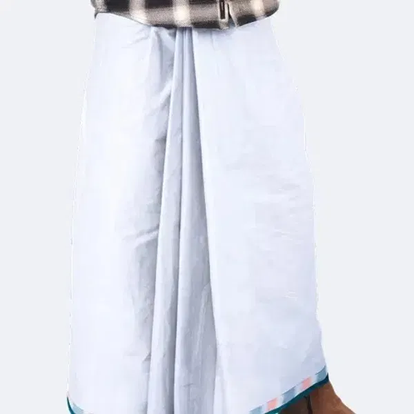 Alif Pure White Everyday Lungi