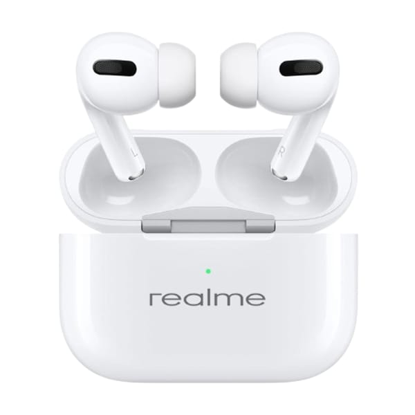 Realme Airpods Pro TWS Wireless Earbuds 5.0 Bluetooth Headphone Earphone-white