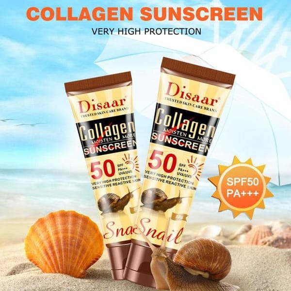 Disaar Snail Collagen Sunscreen Cream SPF50