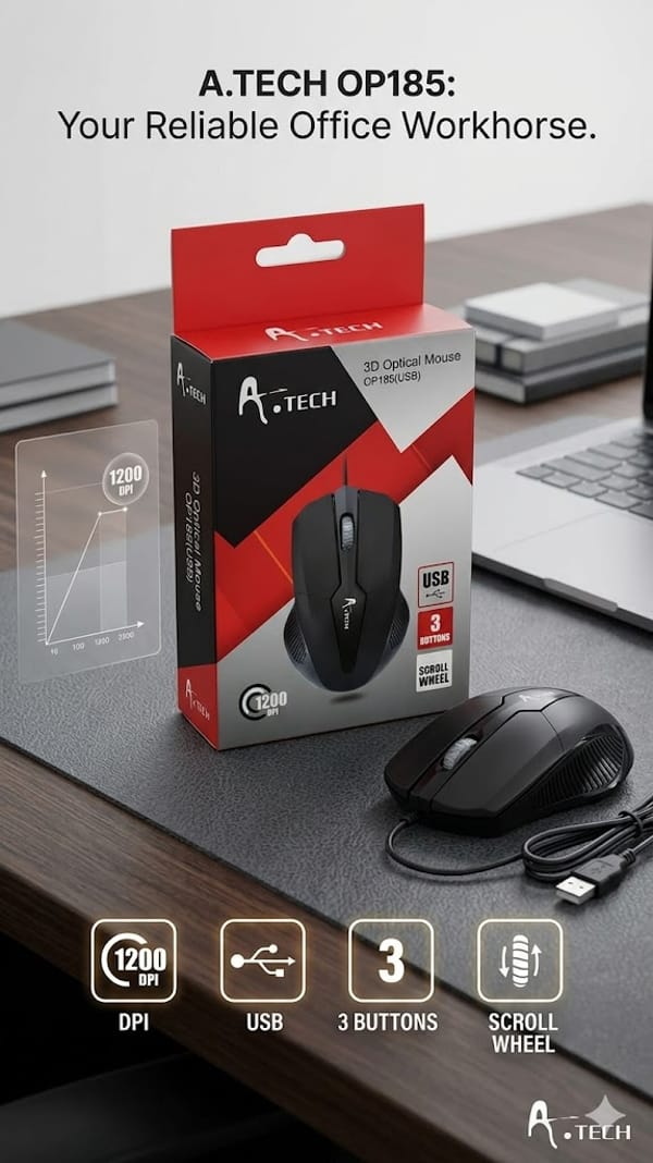 A.Tech Wired Mouse