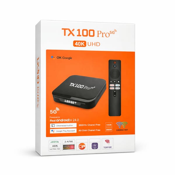TX 100 Pro 24k 5g Smart TV Box