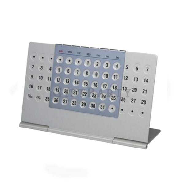 Aluminum Alloy 100 Years Perpetual Desk Calendar