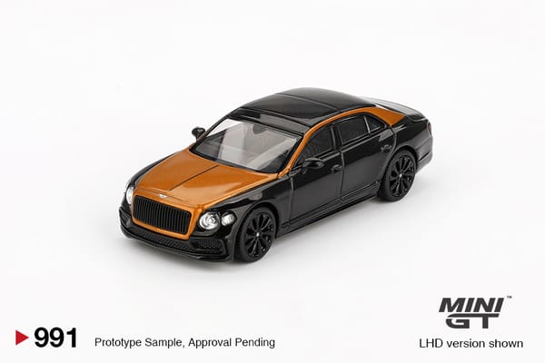 MiniGT - Bentley Flying Spur Orange Flame / Onyx