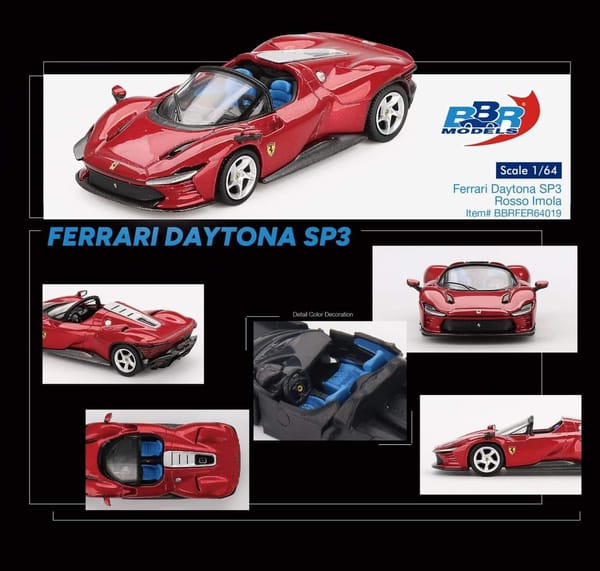 BBR - Ferrari Daytona SP3 Rosso Imola