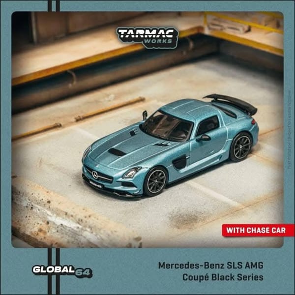 Tarmac Works - Mercedes-Benz SLS AMG Coupé Black Series, Matte Blue