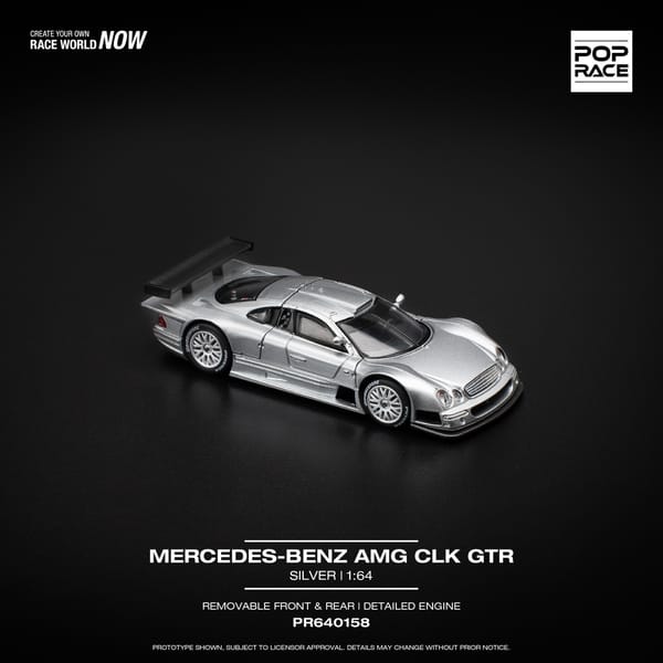 PopRace - MERCEDES-BENZ AMG CLK GTR - SILVER