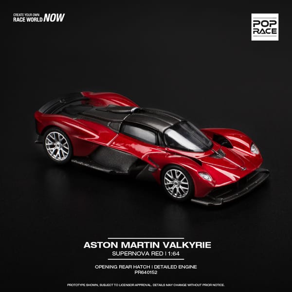 PopRace - ASTON MARTIN VALKYRIE - SUPERNOVA RED