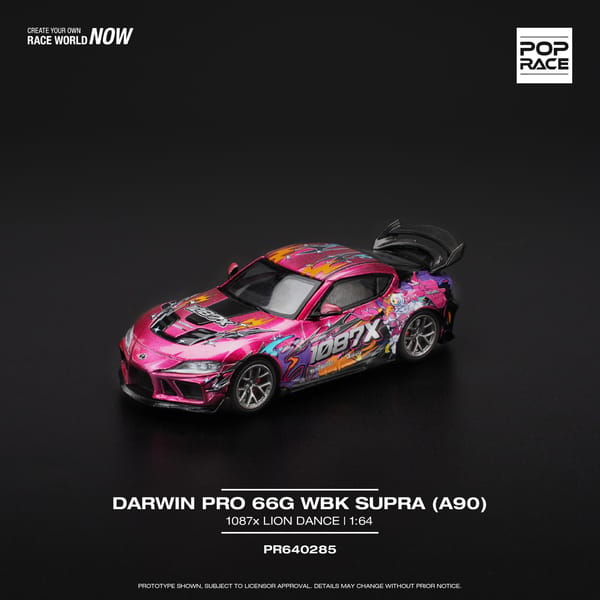 PopRace - DARWIN PRO 66G WBK SUPRA (A90) - 1087X LION DANCE