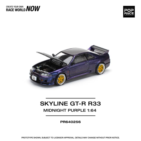 PopRace - SKLINE GT-R R33 NISMO MIDNIGHT PURPLE
