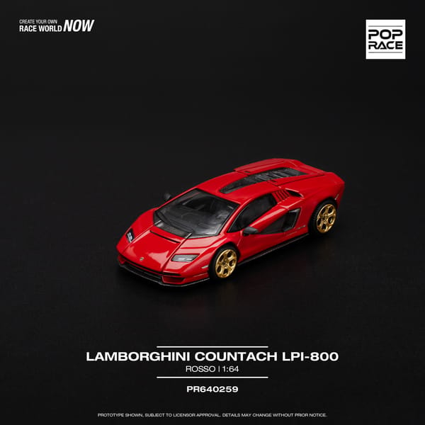 PopRace - LAMBORGHINI COUNTACH LPI-800 - ROSSO