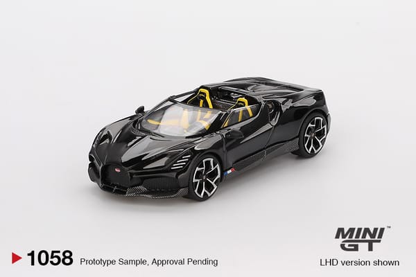 MiniGT - Bugatti W16 Mistral Black