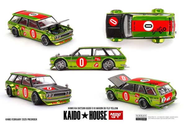 Kaido House - Datsun KAIDO 510 Wagon OG Flo Yellow KHMG164
