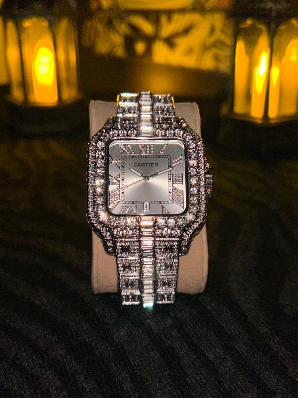 Iced cartier watch