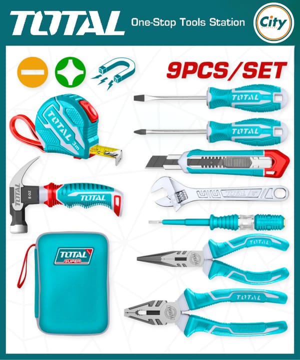 ৯ পিস হ্যান্ড টুলস সেট TOTAL THKTHP90097