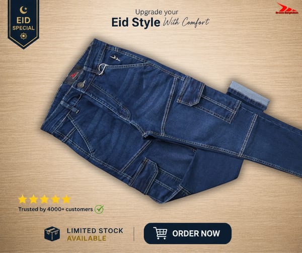 Premium Jeans Cargo (Deep Blue)
