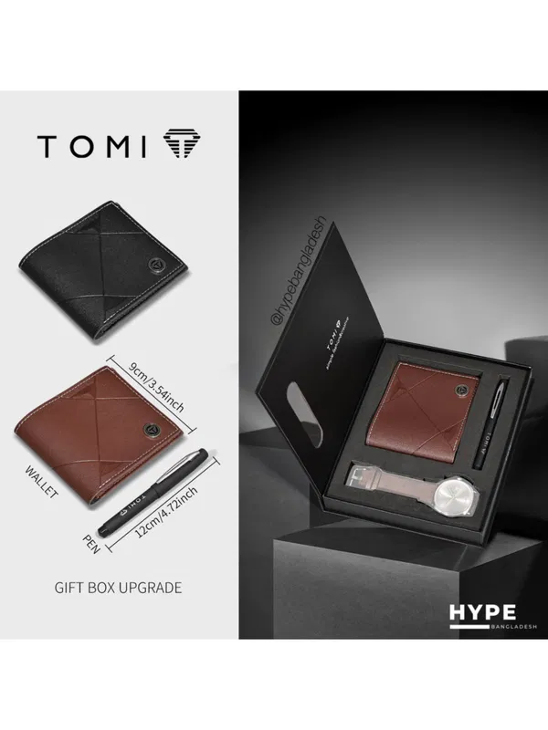 TOMI Wallet & Pen Box