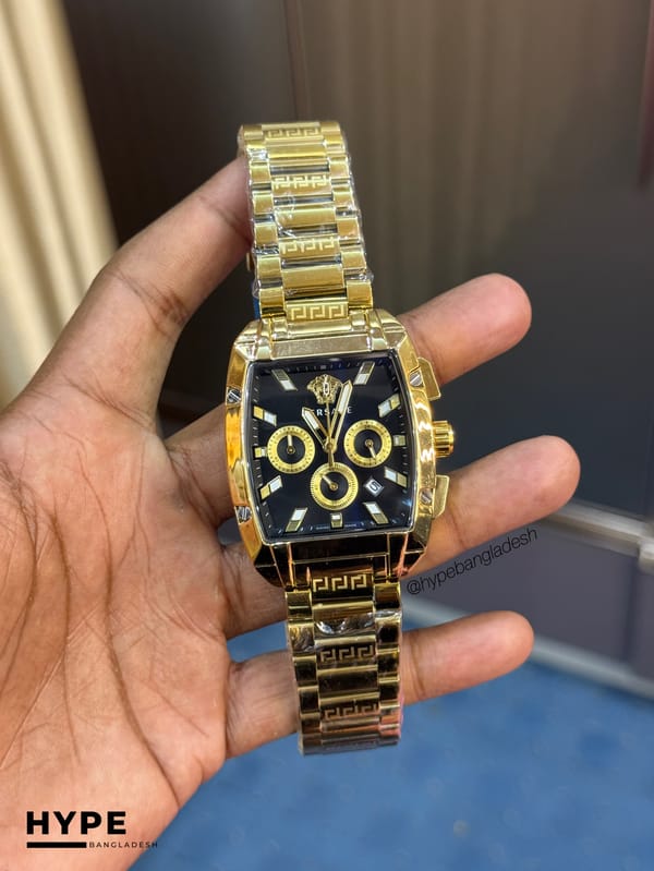 Versase Square Chronograph (Gold)