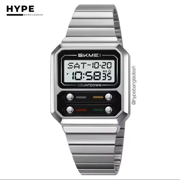 SKMEI 2458 Vintage Digital (Silver)