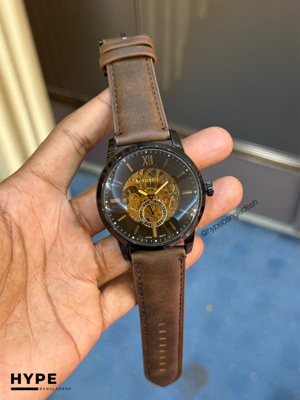 Fossil Automatic With Sub-Dial Belt (Brown)