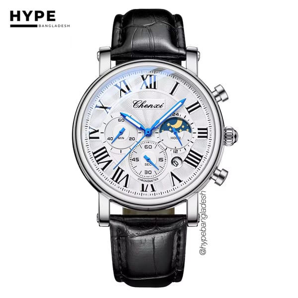 Chenxi Chronograph Moonphase (Silver-White)