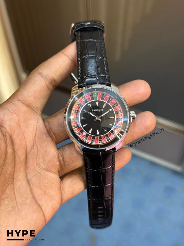HERYI Casino Watch (Black-Silver)