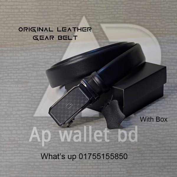 Premium Genuine Leather Gucci Auto Gear Belt With Box