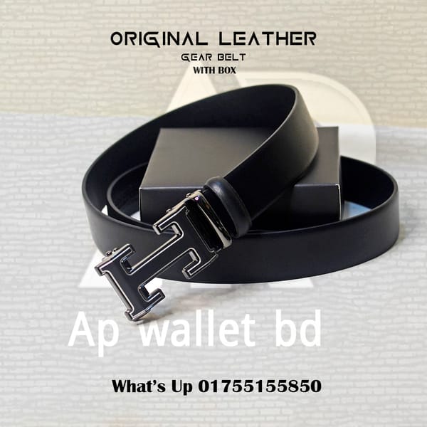Hermes Original Leather Gear Belt With Box