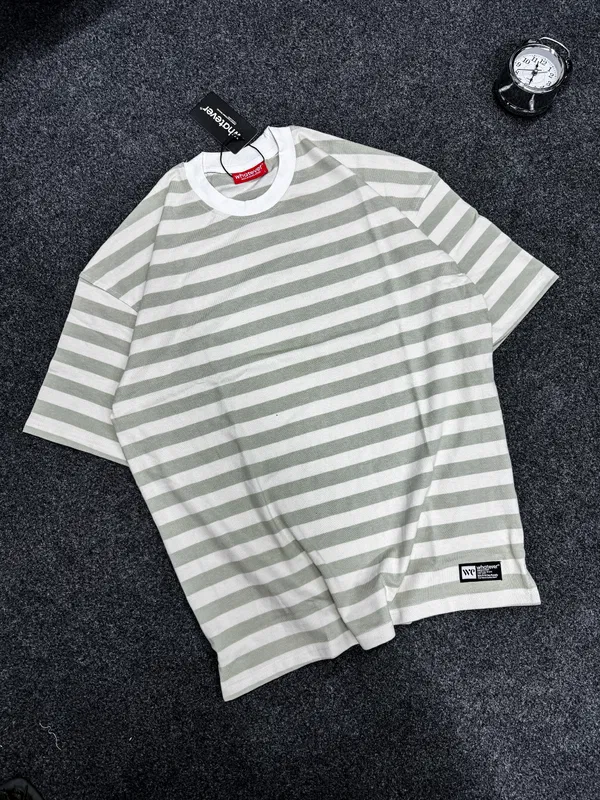University Stripe (Olive White)
