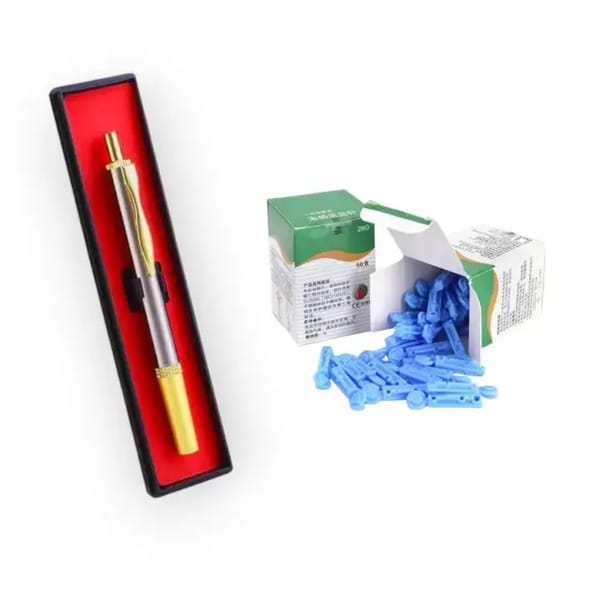 (1/pcs Pin Pen + 50/pcs Hijama Needles) Acupressure Hijama 1 Pin Pen With 50 Hijama Needles Hijama Single Needle Pen For Hijama Cupping Therapy