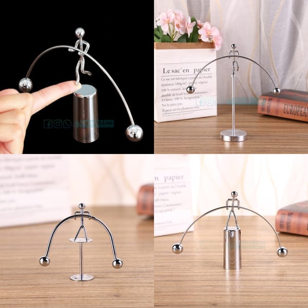 Creative Balance Pendulum Iron Man Learning Decompression Ornaments for Students Male and Female Friends Birthday Christmas Gifts