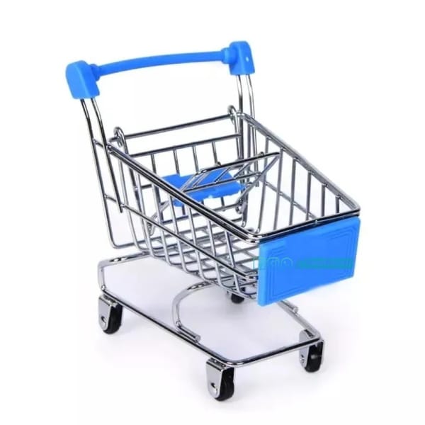 Creative Mini Shopping Cart Trolley Metal Toy – Supermarket Simulation Storage Cart for Kids & Desktop | Price in BD
