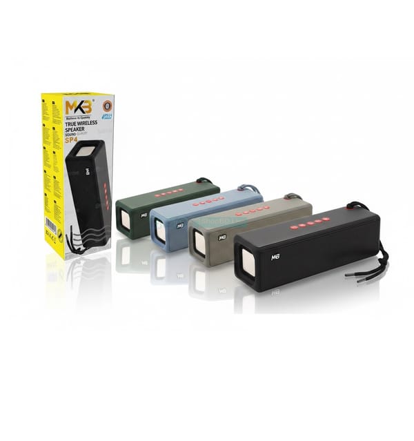 MKB SP4 Portable Bluetooth 5.3 Speaker with Heavy Bass & Dual 5W | Price in BD