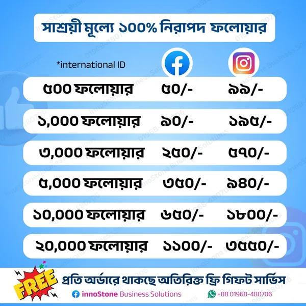 Facebook Instagram Followers Service