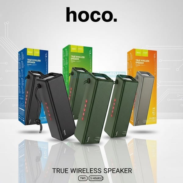 Hoco HC3 Bounce Wireless Speaker – Dual 52mm Drivers, 2400mAh Battery, Bluetooth | Price in BD