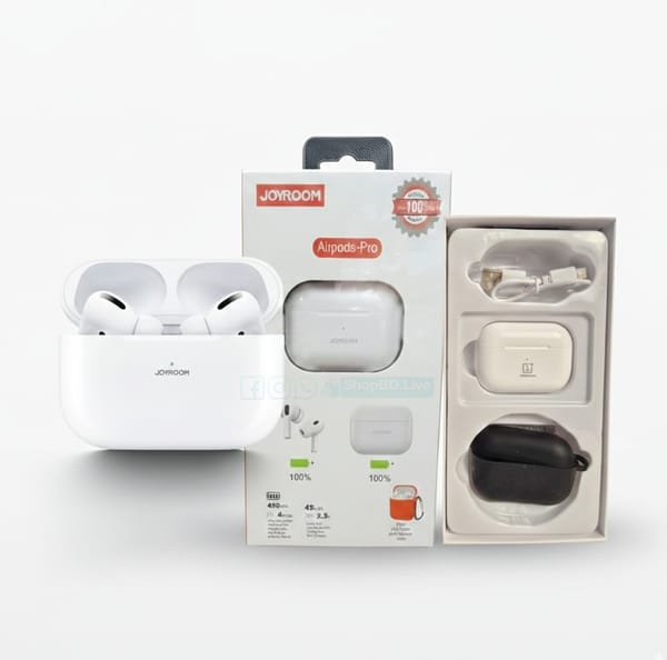 Joyroom Airpods Pro Wireless Earbuds Bluetooth Headphone with Siri Function | Price in BD